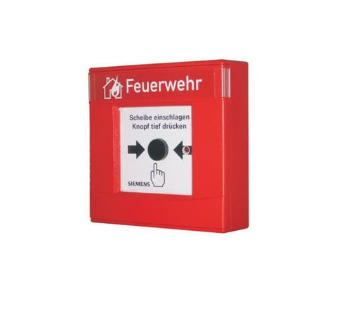 Punto di chiamata manuale di allarme antincendio - FDM223 - Siemens Fire Safety
