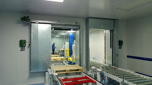 Porta per nastro trasportatore - Talleres Alfa Torres - scorrevole / in metallo / industriale