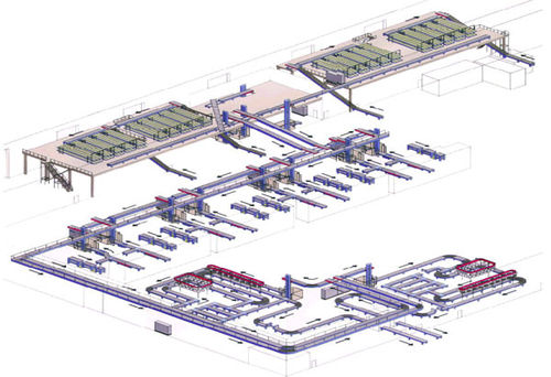 Sistema di trasporto a nastro - BCS SIA - per l'industria agroalimentare