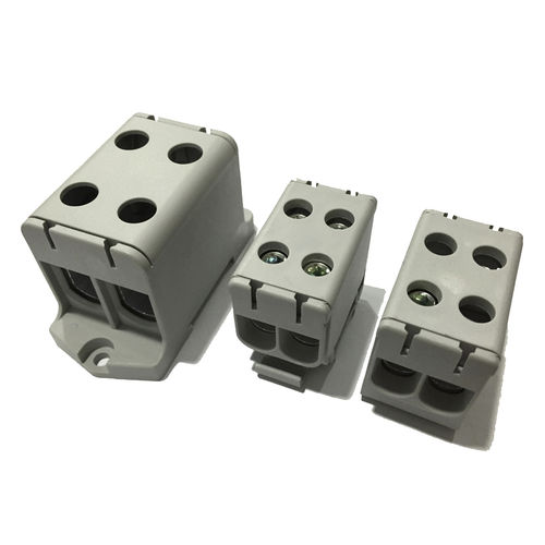 Morsetto componibile su guida DIN - JUT10 series - Utility Electrical Co., Ltd. - con connessione a vite / unipolare / alta corrente