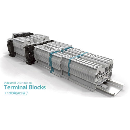 Morsetto componibile su guida DIN - JUT3 series - Utility Electrical Co., Ltd. - con connessione a molla / senza viti / in materia plastica