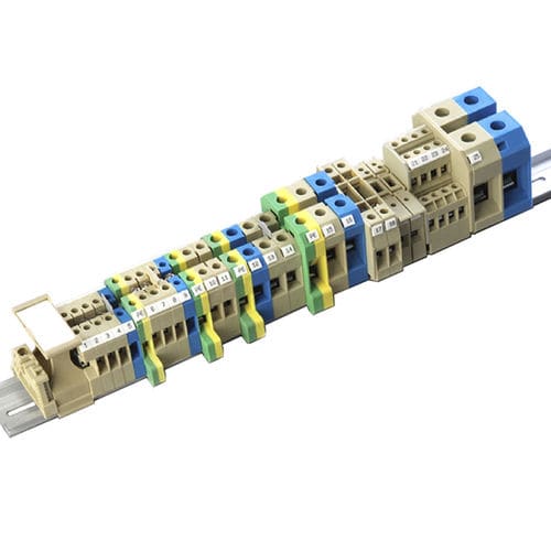 Morsetto componibile su guida DIN - JUT2 series - Utility Electrical Co., Ltd. - con connessione a vite / in materia plastica / a fusibile