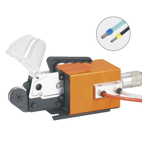Utensile per aggraffatura pneumatico - AM6-4 - Utility Electrical Co., Ltd. - per terminali di cavi / con ganascia intercambiabile