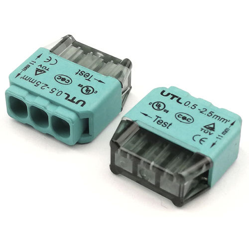 Morsetto componibile push-in - UC41-03-GN - Utility Electrical Co., Ltd. - senza viti / a molla / con connessione rapida