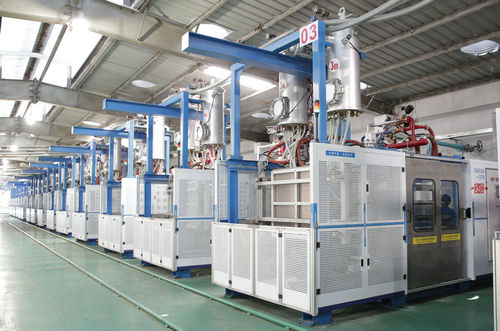 Macchina di stampaggio per schiuma plastica - SPZ1270-1470FH - Hangzhou Fangyuan Plastics Machinery Co.,Ltd - per EPS / per poliprolene espanso / controllata da PLC