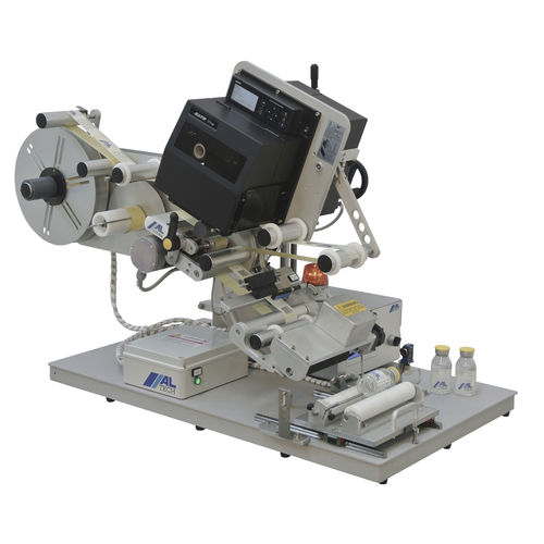 Etichettatrice semiautomatica - ALmatic C - ALTECH - per bottiglie / per tubi / per etichette adesive