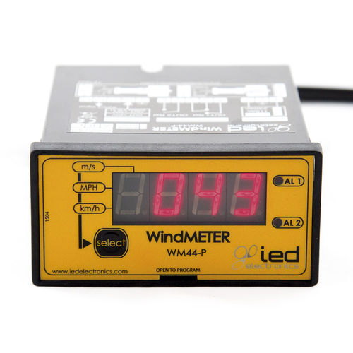 Indicatore di velocità del vento - WM44-P V3 series - IED COMPANY - a 3 cifre / da montare su pannello / 4-20 mA