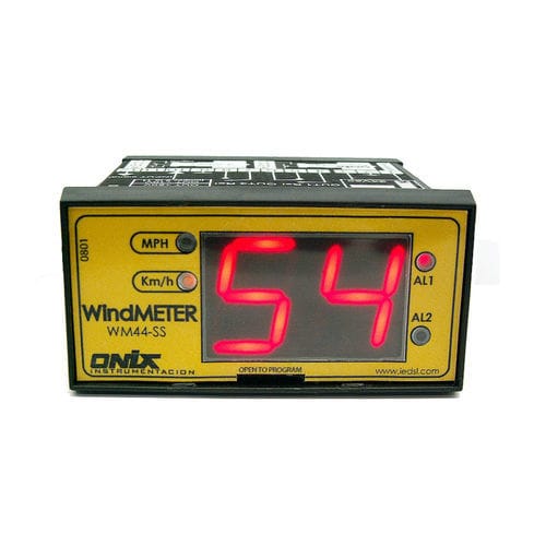Indicatore di velocità del vento - WM44-SS V3 - IED COMPANY - digitale / LED / da montare su pannello