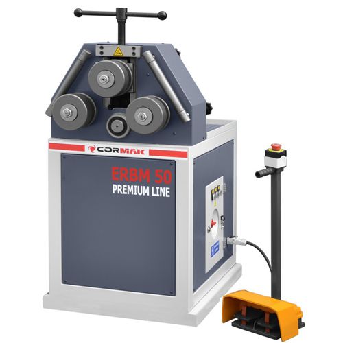 Curvatrice idraulica - ERBM50 - Cormak - per tubi / per profilati / a 3 rulli trascinatori