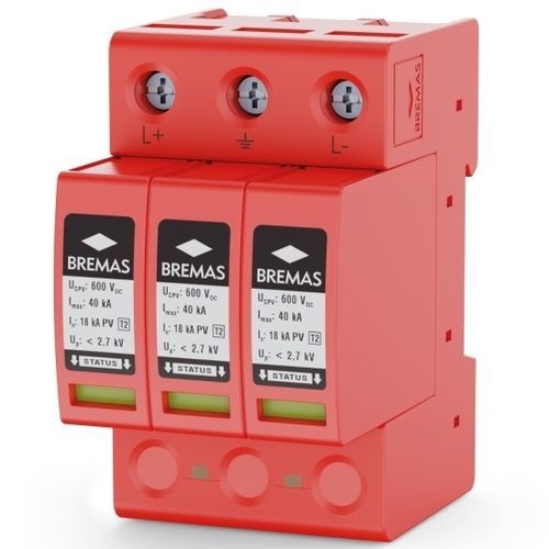 Limitatore di sovratensione di tipo 2 - SAPV060T2 - BREMAS BETTER SWITCHES - classe II / per impianto fotovoltaico / DC