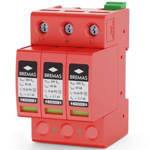 Limitatore di sovratensione di tipo 2 - SAPV060T2R - BREMAS BETTER SWITCHES - classe II / di telesegnalazione / per impianto fotovoltaico