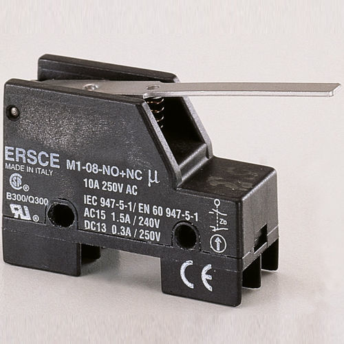 Interruttore di posizione in miniatura - M308NONC - BREMAS BETTER SWITCHES - IP40 / compatto / ad uso industriale