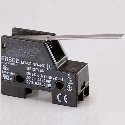Interruttore di posizione in miniatura - M309NONC - BREMAS BETTER SWITCHES - IP40 / compatto / ad uso industriale