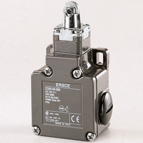 Contatto di fine corsa per attuatore - E30001BM - BREMAS BETTER SWITCHES - IP66 / di sicurezza / con pistone a rotella