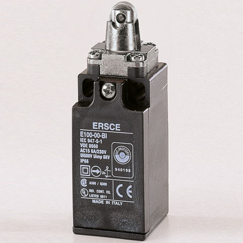 Contatto di fine corsa per attuatore - E10001BI - BREMAS BETTER SWITCHES - IP66 / di sicurezza / con leva a rullo