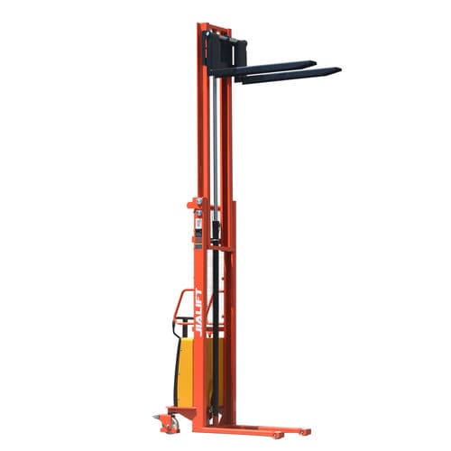 Accatastatore semielettrico - SPN series - Zhejiang Jialift Warehouse Equipment Co., Ltd - a timone con guida da terra / 12 V / da trasporto