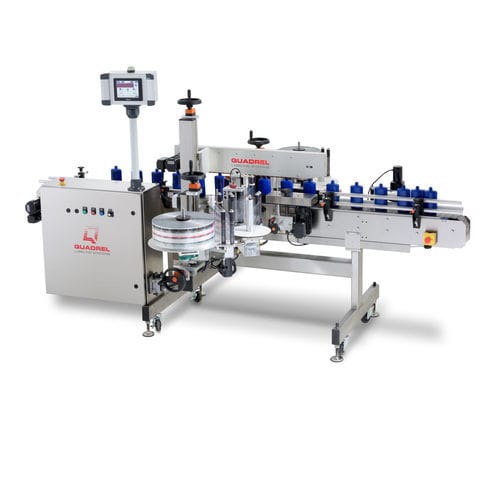Etichettatrice automatica - TECHLINE FRONT/BACK - Quadrel Labeling Systems - per imballaggi / per il settore cosmetico / per l'industria farmaceutica