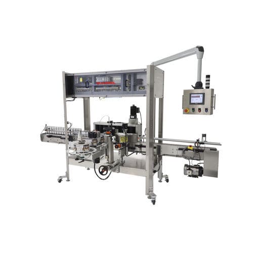 Etichettatrice controllata da PLC - ProLine - Quadrel Labeling Systems - per bottiglie / per lattine / per applicazione laterale
