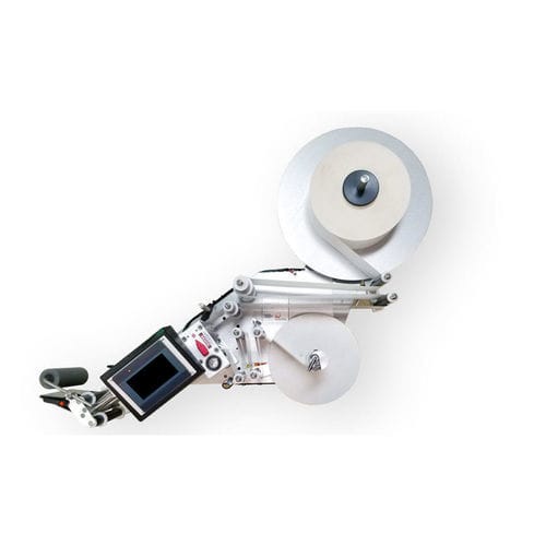 Applicatore di etichette controllato da PLC - Q105/Q110 - Quadrel Labeling Systems - per bottiglie / per applicazione laterale / per l'industria farmaceutica