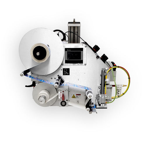 Applicatore di etichette controllato da PLC - Q44 - Quadrel Labeling Systems - per bottiglie / per imballaggi / per applicazione laterale