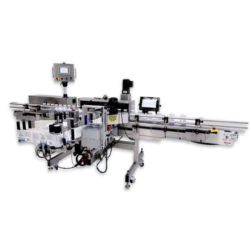 Etichettatrice automatica - TECHLINE® PET - Quadrel Labeling Systems - per bottiglie / per applicazione sulla parte superiore del prodotto / per l'industria delle bevande