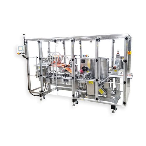 Etichettatrice automatica - Quadrel Labeling Systems - per tubi / per applicazione laterale / wraparound
