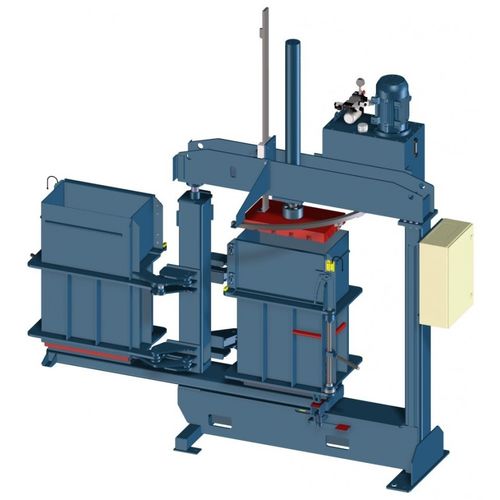 Pressa imballatrice per tessili - WH series - Valvan Baling Systems NV - verticale / a carico frontale