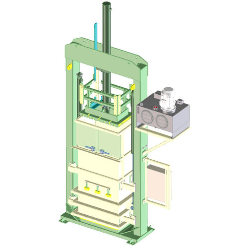 Pressa imballatrice per tessili - Valvan Baling Systems NV - verticale / a carico frontale / a camera singola