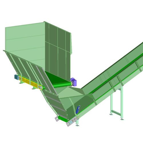 Trasportatore a nastro - Valvan Baling Systems NV - inclinato / di carico / di pesatura