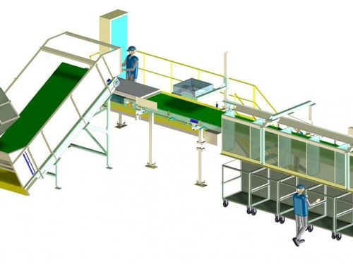 Sistema di smistamento per colori - FIBERSORT - Valvan Baling Systems NV - automatico / per tessili