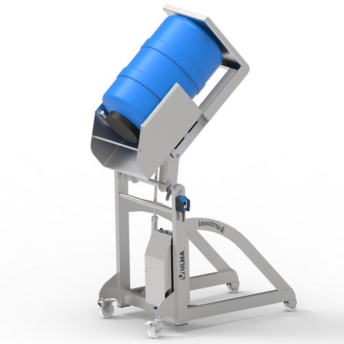 Ribaltatore elettrico - EBT300D DRUM/BARREL - Inoxtruck - fusto / per l'industria agroalimentare / in acciaio inossidabile