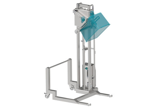 Ribaltatore elettrico - CT350 - Inoxtruck - manuale / di casse / in acciaio inossidabile