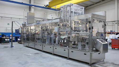Riempitrice-opercolatrice automatico - DP40C - SYNERLINK - per bicchieri / per latticini / per la produzione di gelato