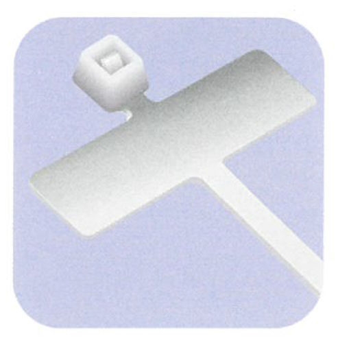 Fascetta stringicavo in nylon - UVZIP-MK - Universeal (UK) Ltd - con portaetichette