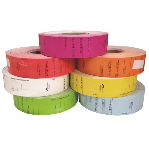 Etichetta di identificazione - UVTAG-MDLT - Universeal (UK) Ltd - a trasferimento termico / con motivo stampato / per l'industria alimentare e delle bevande