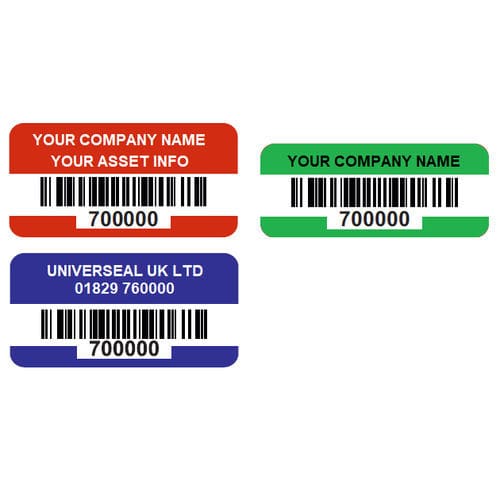 Etichetta di identificazione - UVLBLDP - Universeal (UK) Ltd - codice a barre / adesiva / adesiva
