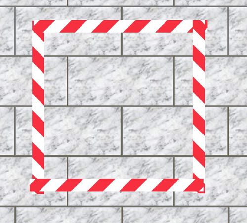 Nastro adesivo in PVC - UVTP-4833HW - Universeal (UK) Ltd - bianco / nero / rosso