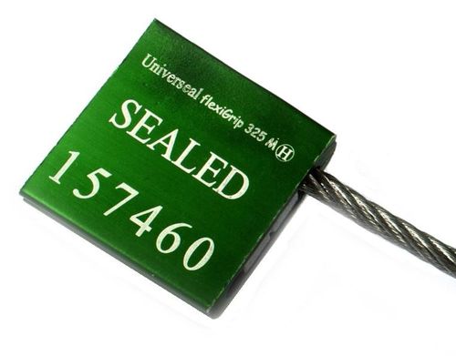 Sigillo a cavo di sicurezza in metallo - flexiGrip™ 300 M+ - UVFL325M-1000-G - Universeal (UK) Ltd