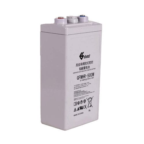 Batteria con valvola di regolazione - GFMHR series - Shoto / Shuangdeng Group Company Limited - a blocco / 2 V / per UPS