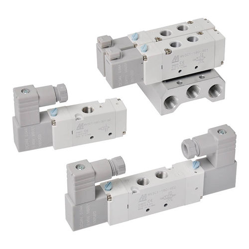 Distributore pneumatico a cassetto - MVSC1-180 - Mindman Industrial - azionato tramite solenoide / a 5/2 vie / a 5/3 vie
