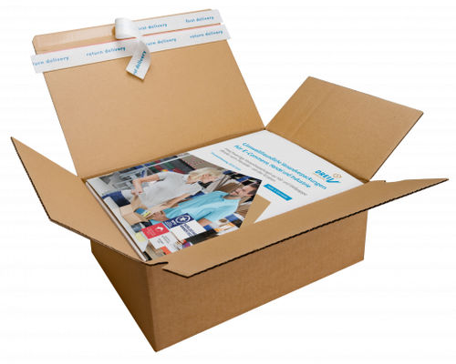 Imballaggio in cartone - PACKFIX RETURN - DREI V GmbH - di trasporto / pieghevole
