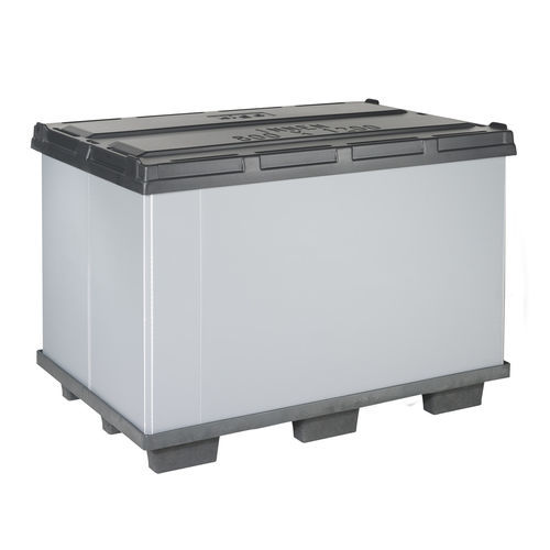 Cassa-pallet pieghevole - K5 - Kiga GmbH - in plastica / di stoccaggio / con coperchio