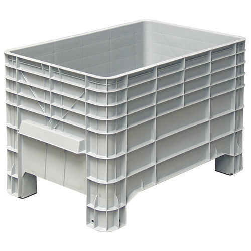 Cassa-pallet in plastica - 2060-670-4FGG - Kiga GmbH - con coperchio
