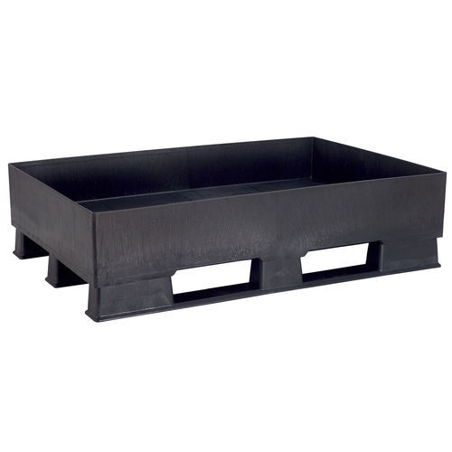 Pallet di ritenzione in polietilene - 2556 series - Kiga GmbH - con griglia zincata