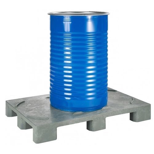 Pallet per fusti - K6000 series - Kiga GmbH - in plastica riciclata / a ripiano chiuso