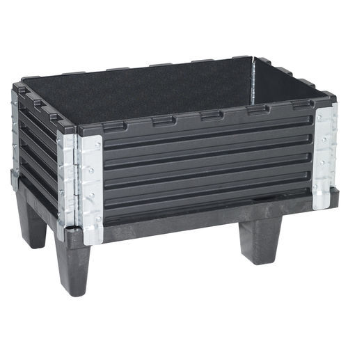 Cassa-pallet in plastica - 1A001 - Kiga GmbH - in acciaio / in alluminio / di stoccaggio