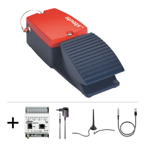 Interruttori a pedale di sicurezza - RF GFI SW2.4-safe - steute Schaltgeräte - wireless / 1 pedale / IP67