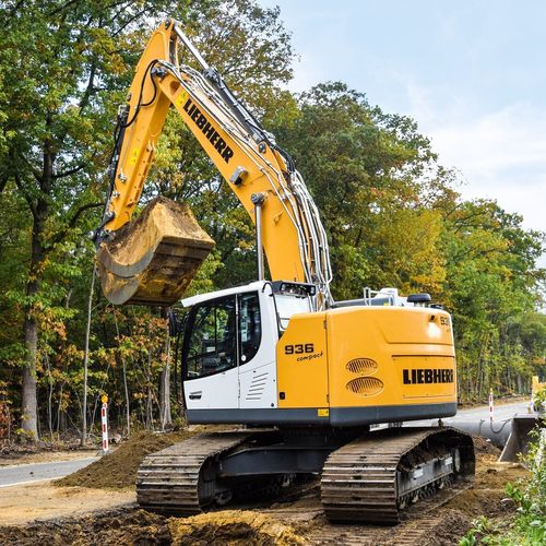 Escavatore di grandi dimensioni - R 936 - Liebherr Excavators - cingolato / Tier 4 finale / per cantiere di costruzione