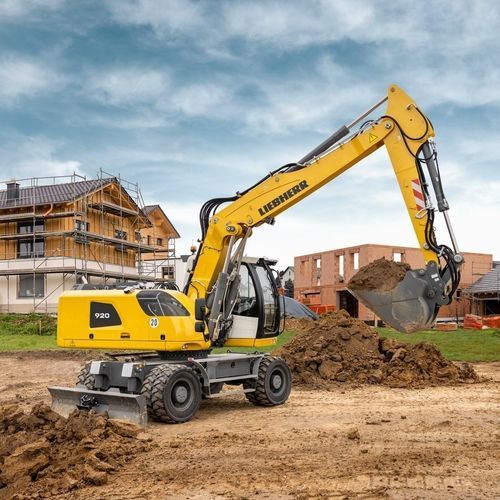 Escavatore intermedio - A 920 - Liebherr Excavators - su ruote / diesel / per cantiere di costruzione