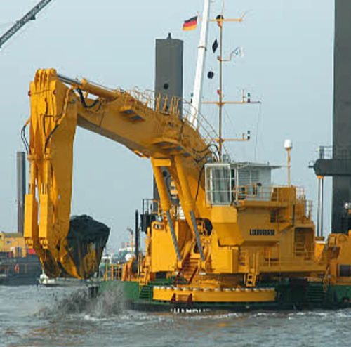 Escavatore di grandi dimensioni - P 995 - Liebherr Excavators - Tier 4 intermedia / per cantiere di costruzione / su chiatta